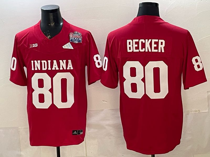 Men 2026 Ohio State Buckeyes #80 Becker Red Limited NCAA Jersey 075->ncaa teams->NCAA Jersey